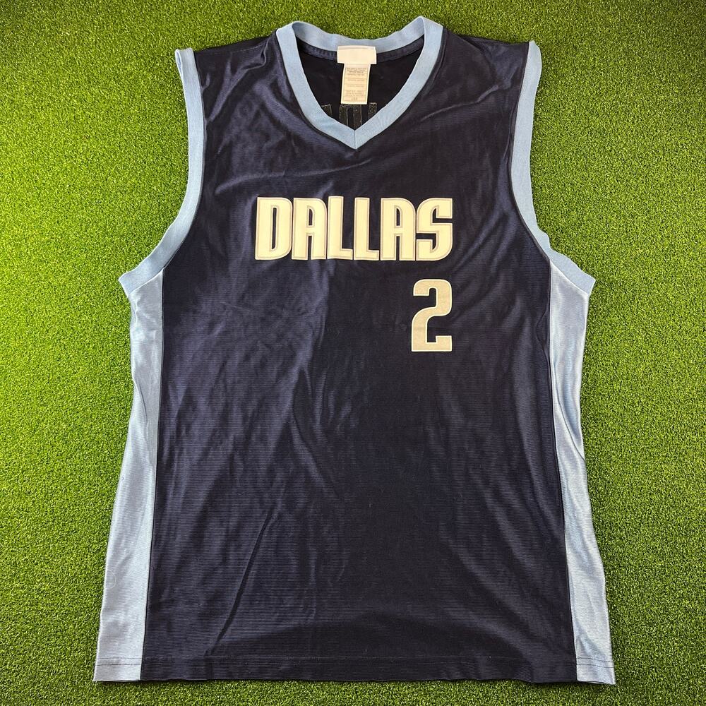Dallas Mavericks NBA Basketball Jason Kidd#2 Navy Jersey Sz L